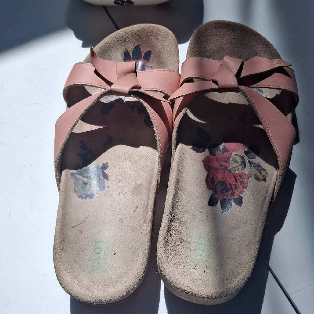 Pink Bow Slide Sandals